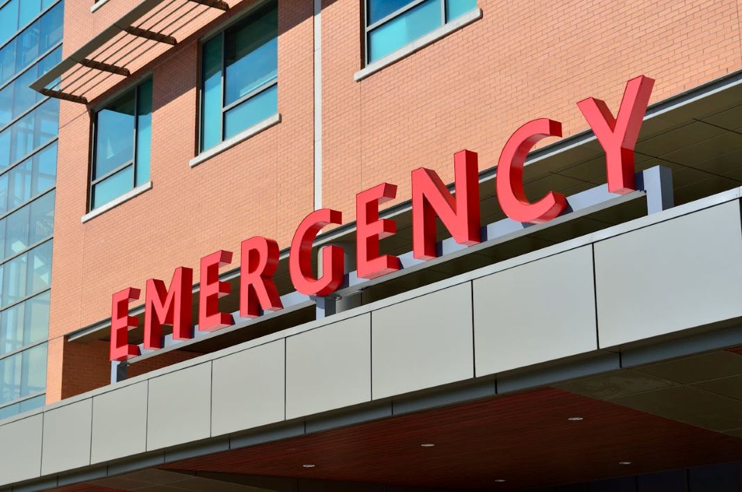 Outside of an A&E Department Building