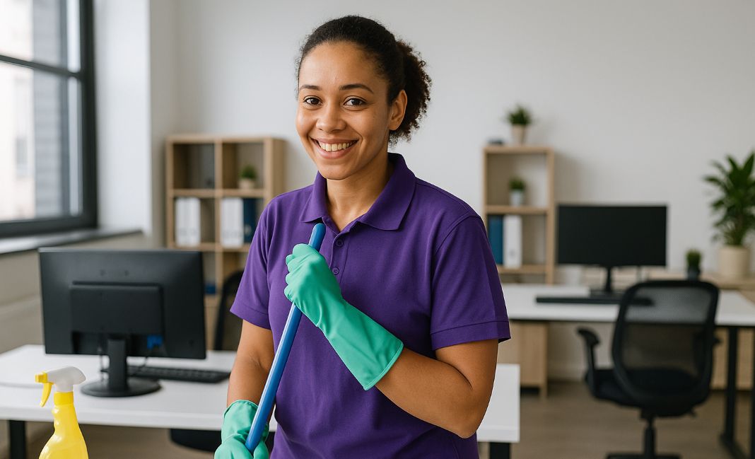 cleaner working in an office on a contract basis - DCS Group