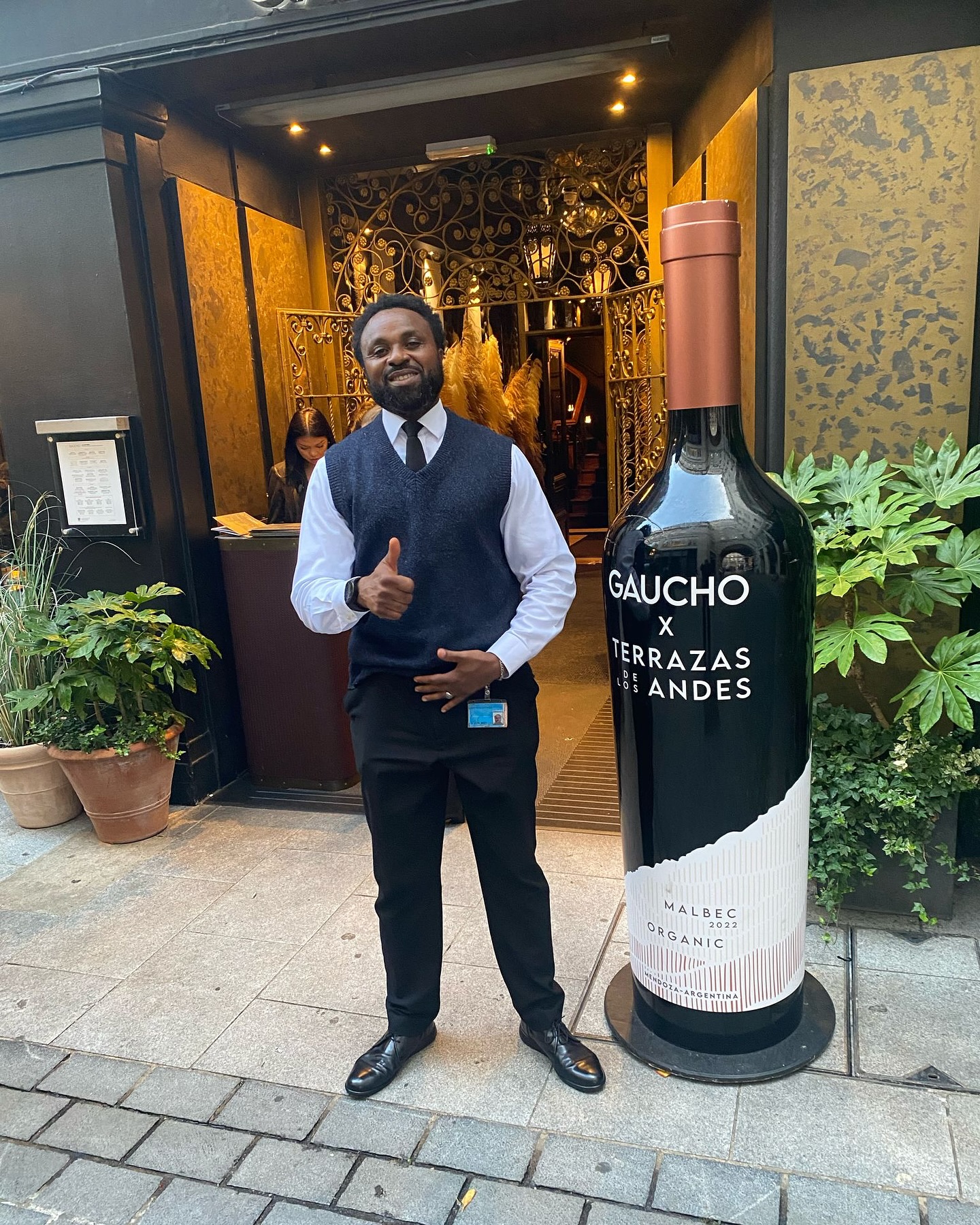 a photo of a door supervisor working at gauchos