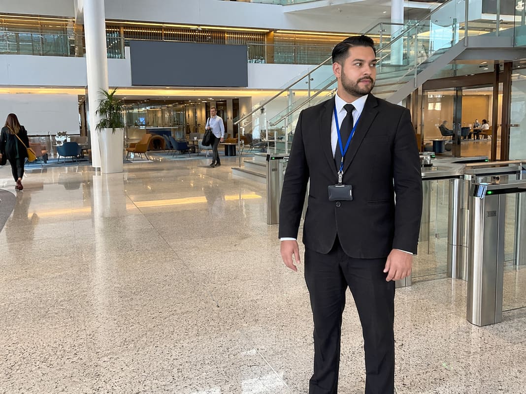 Corporate Reception Security Services In A Modern Office Lobby – sample image Corporate Reception Security Services In A Modern Office Lobby – sample image