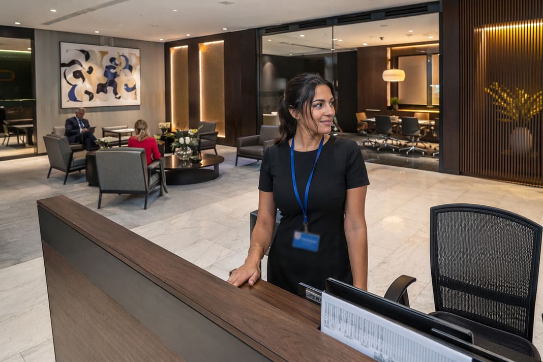 Corporate Receptionist Services In A Modern Office Lobby - sample image (3)