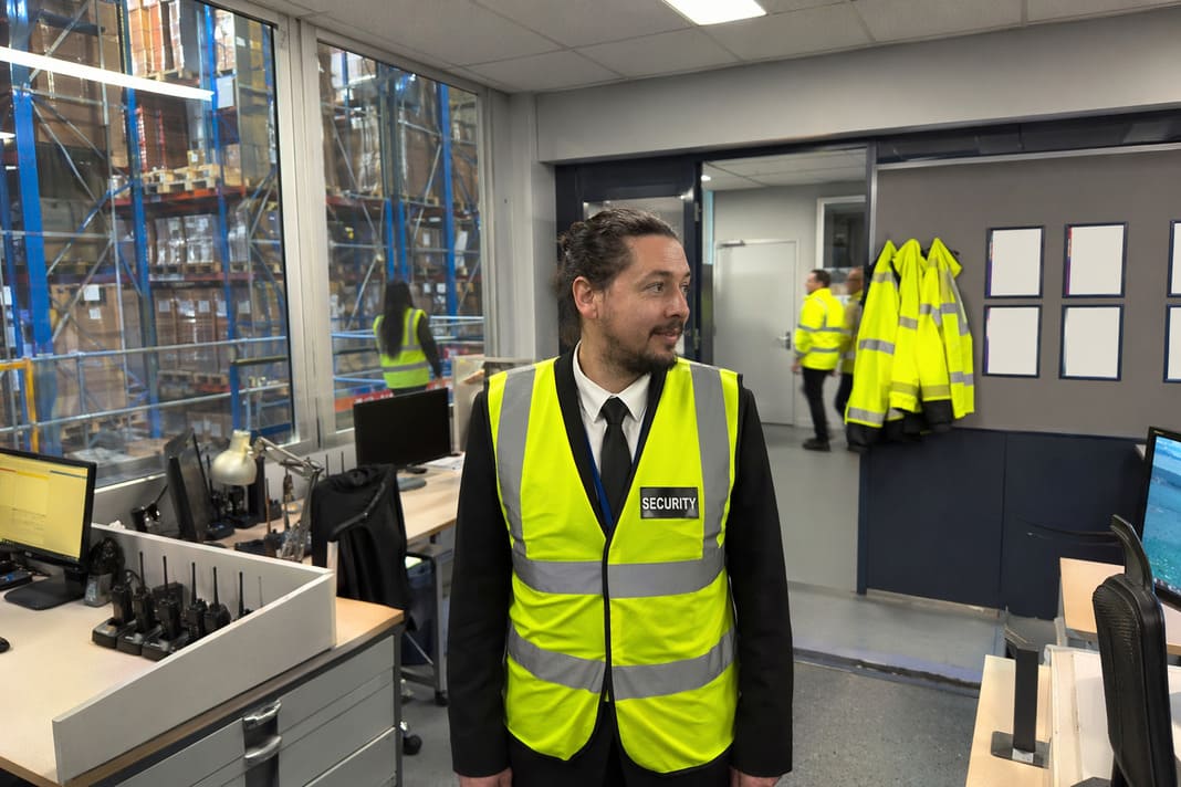 Industrial Warehouse Security Services In A Warehouse Office - sample image