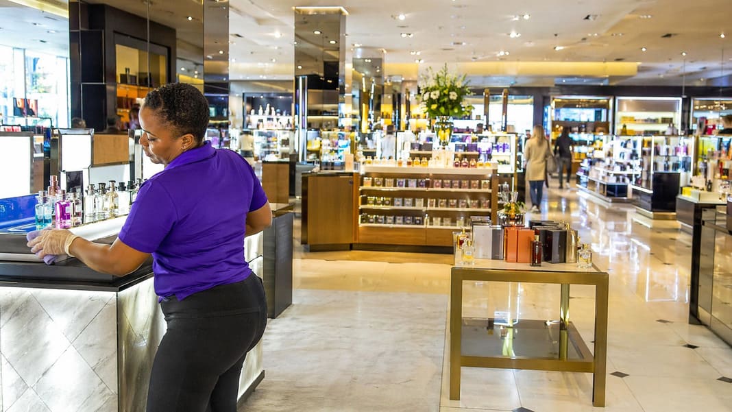 Retail Cleaning Services In A Modern Store Interior – sample image