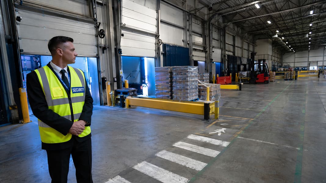 Warehouse Security Guarding Services On An Industrial Warehouse Floor – sample image Warehouse Security Guarding Services On An Industrial Warehouse Floor – sample image
