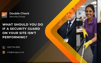 What should you do if a security guard on your site isn’t performing?