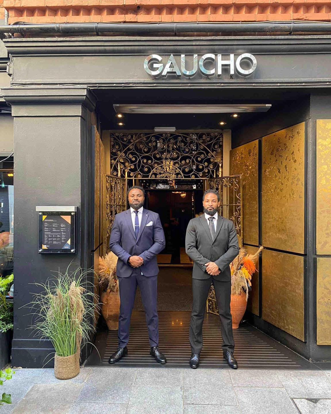 Two SIA licensed door supervisors working at Gaucho Restaurant in London