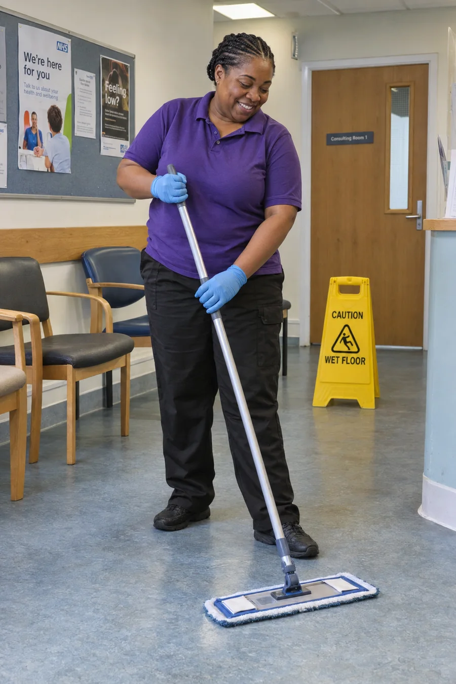 educational cleaning school corridor floor - Illustrative Image