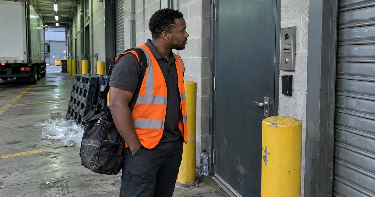 Physical Penetration Testing Warehouse Door Access Check - Illustrative Image