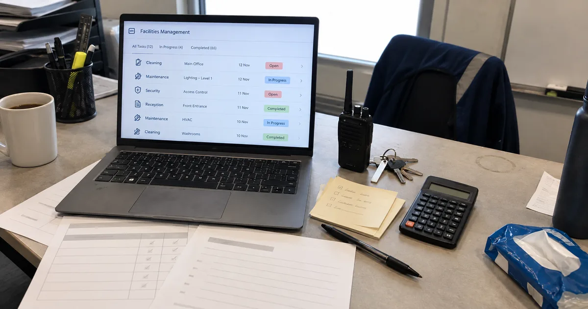 Integrated facilities management coordination desk