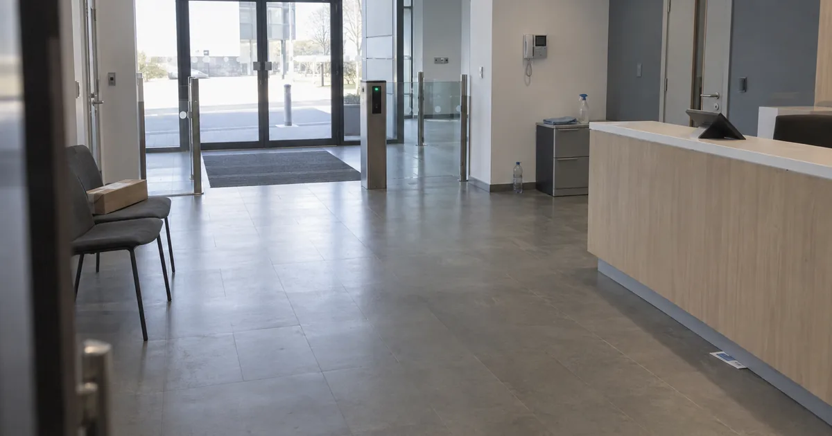 Integrated facilities management reception area