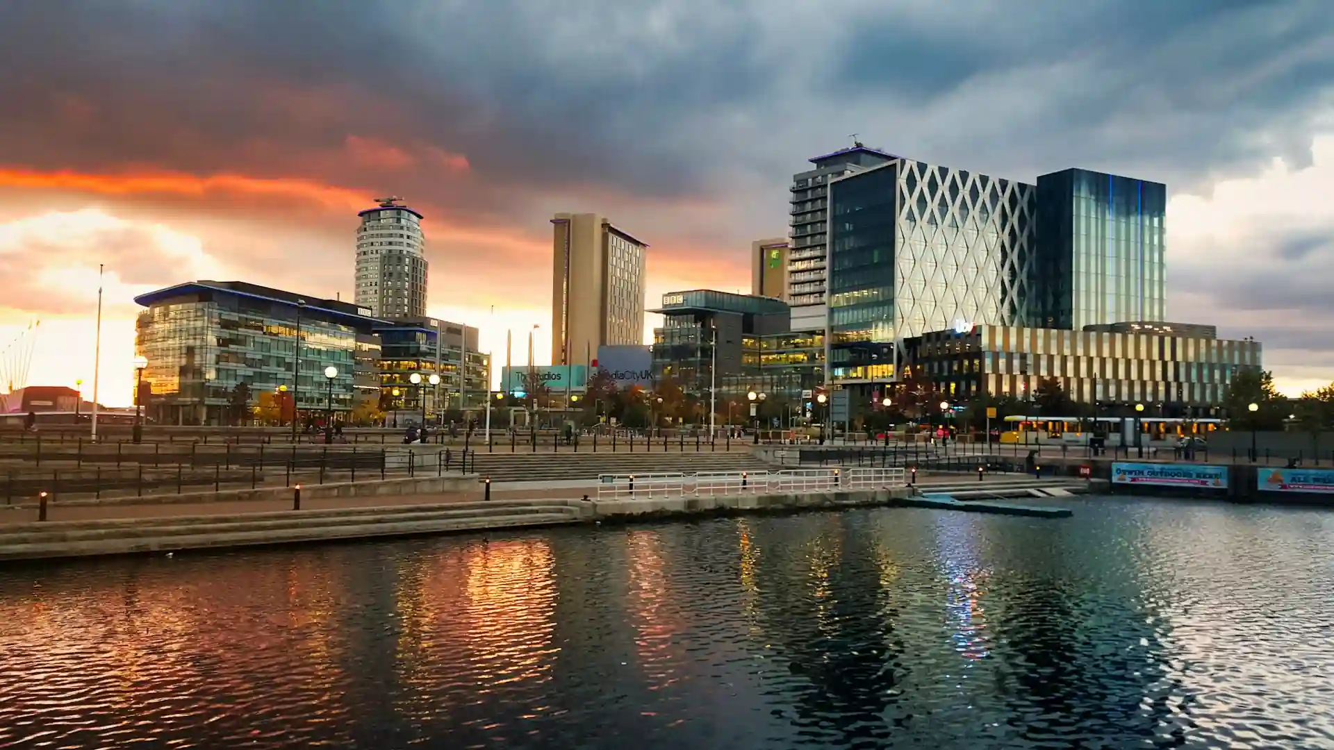 A photo of a district in Manchester, UK