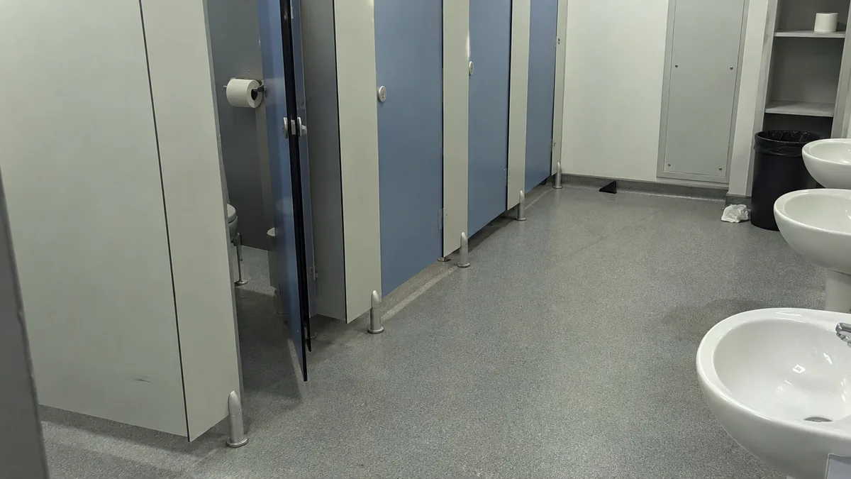 School toilet cleaning and washroom hygiene - Illustrative Image