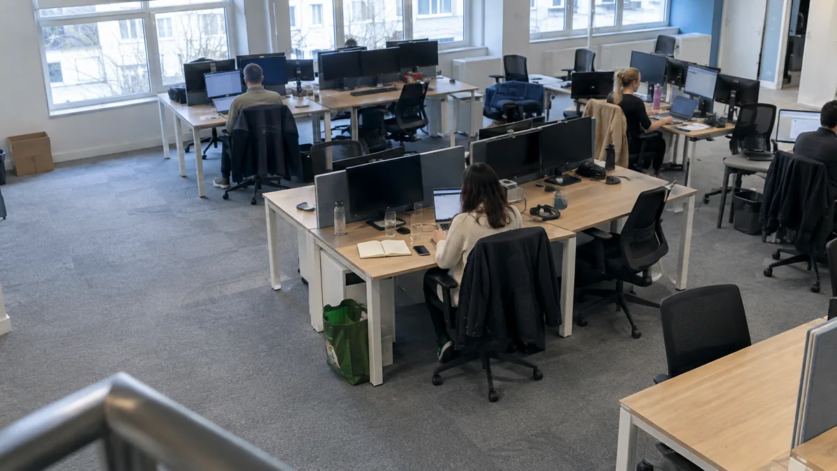 Space management open plan office - Illustrative Image Space management open plan office - Illustrative Image