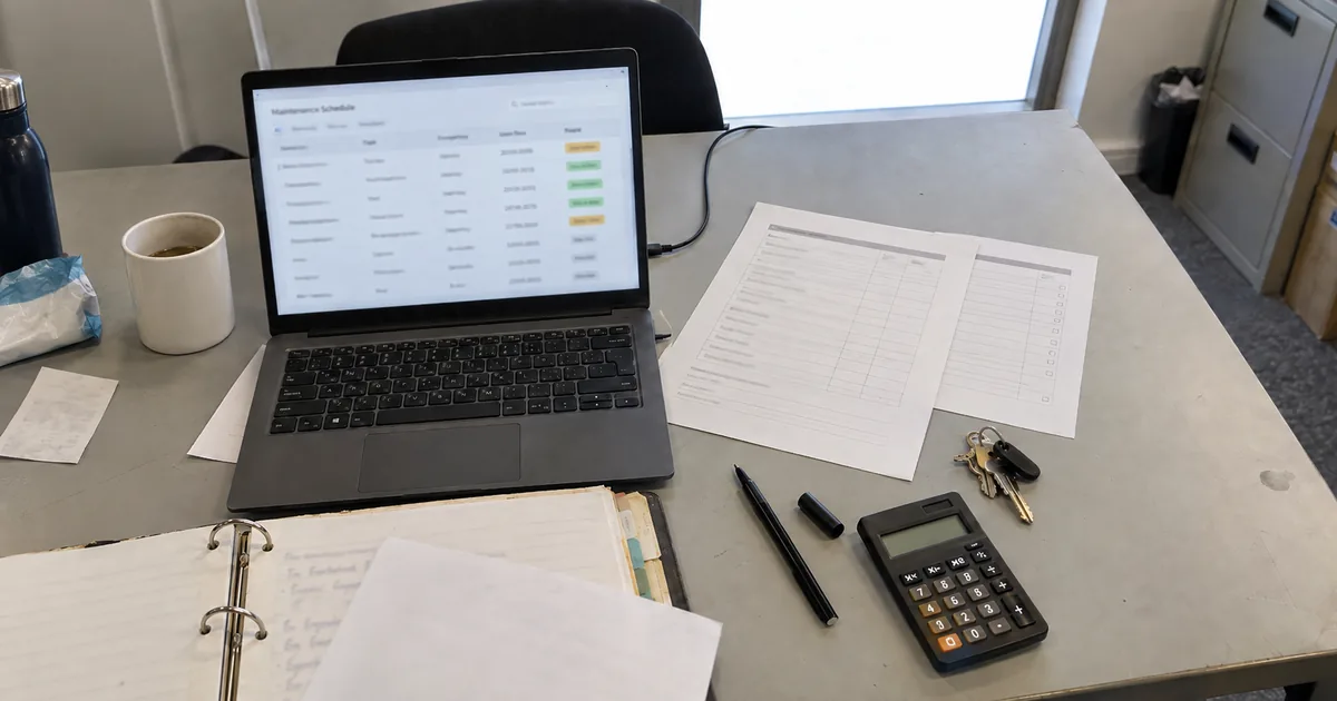 Statutory compliance facilities maintenance records - Illustrative Image Statutory compliance facilities maintenance records - Illustrative Image